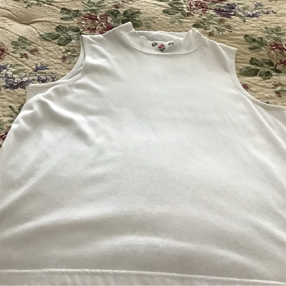 Christopher & Banks White Collared Top